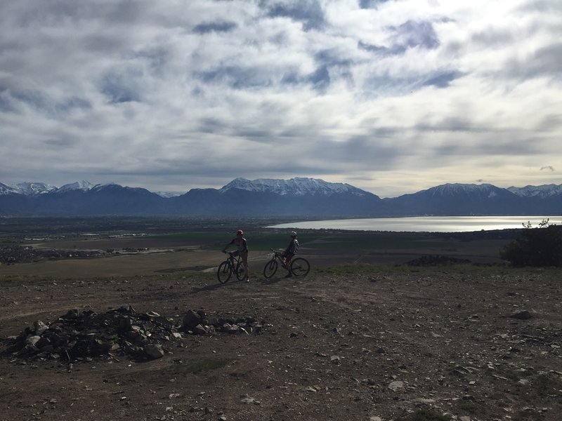 At the southeastern edge overlooking Utah Lake.