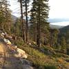 More climbing ... but with a nice view of the lake.