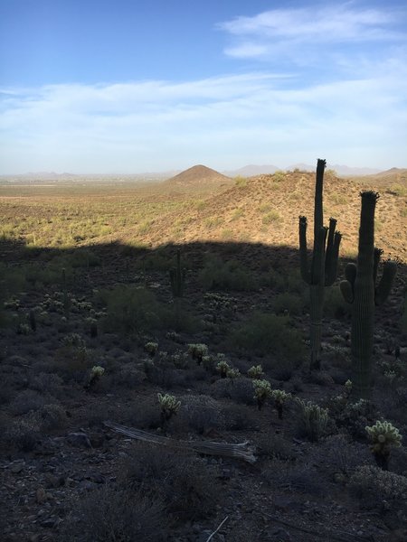 Nice vista and flowing downhill