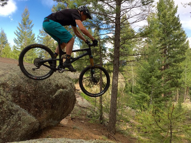 The bigger line on Baldy Rock drop.