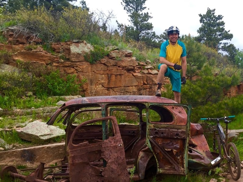 1940's car at the old quarry