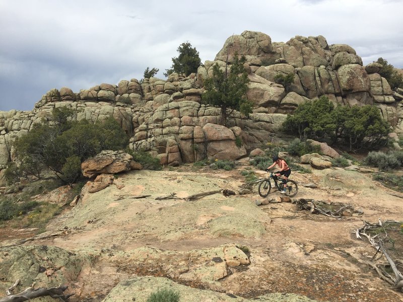 Cool rock formations on Cat's Castle.