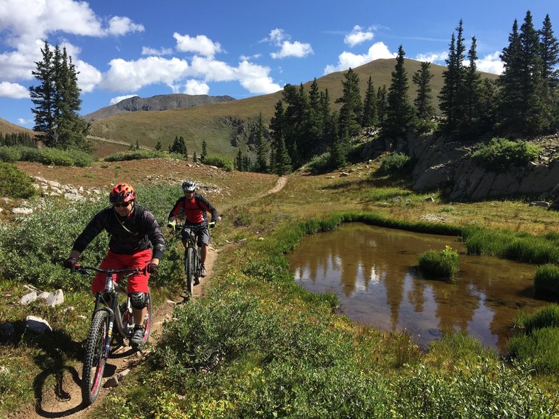 Colorado high country riding at its best on the Canyon Creek Trail.