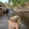 Swimming hole at the trailhead of Lester River and Amity East trails.