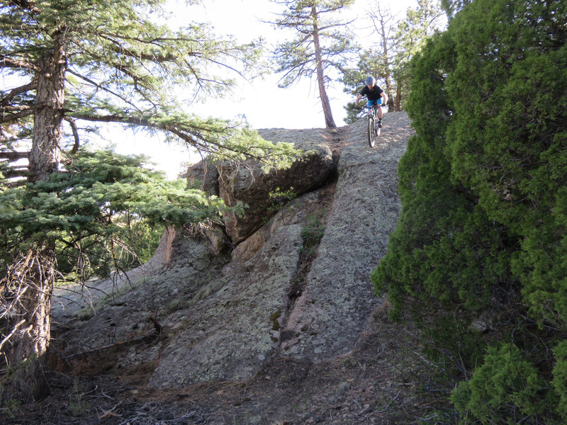 One of many rock slabs at the Bishop Rock Play Area!