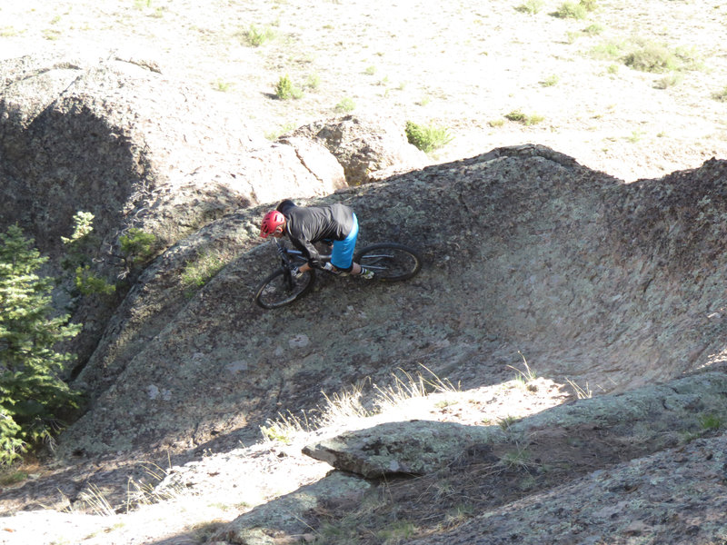 A natural berm to chute feature!