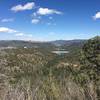 Vista of Grindstone Lake near the apex of the climb.