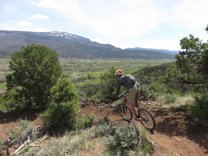 Above Rock Bottom Ranch & the Roaring Fork valley, Basalt Mountain on ...