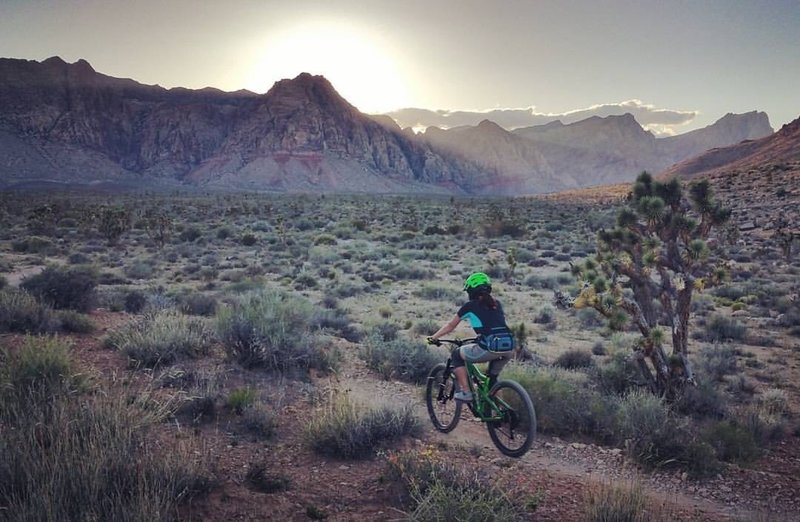 Sunset ride.