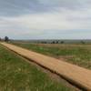 Views north from the raised trail bed, newly constructed in 2016