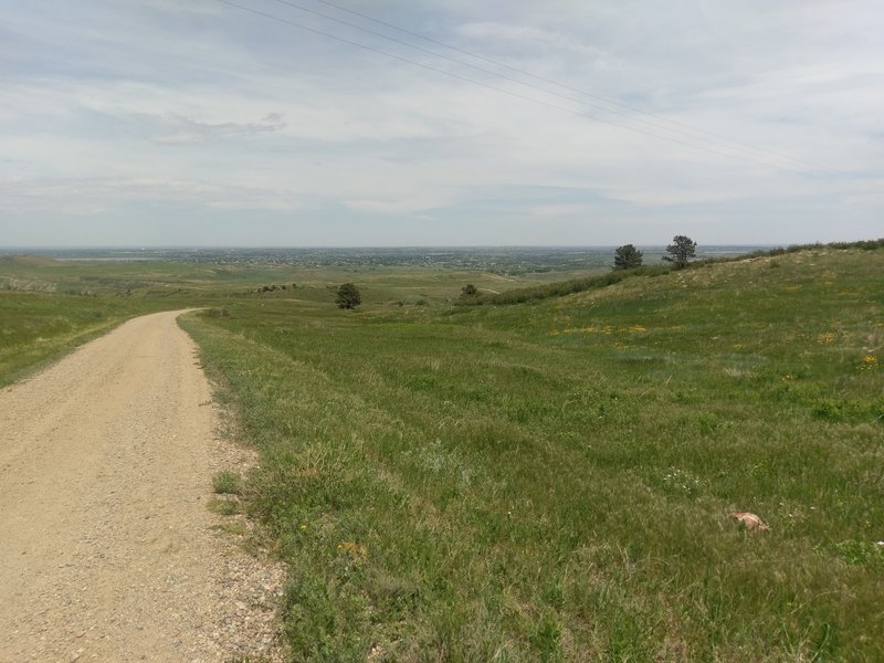 Looking across into the town of Berthoud