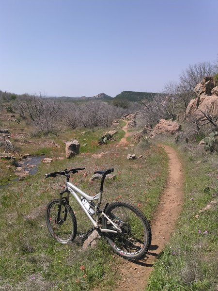 A flowing and scenic section of the Race Loop.