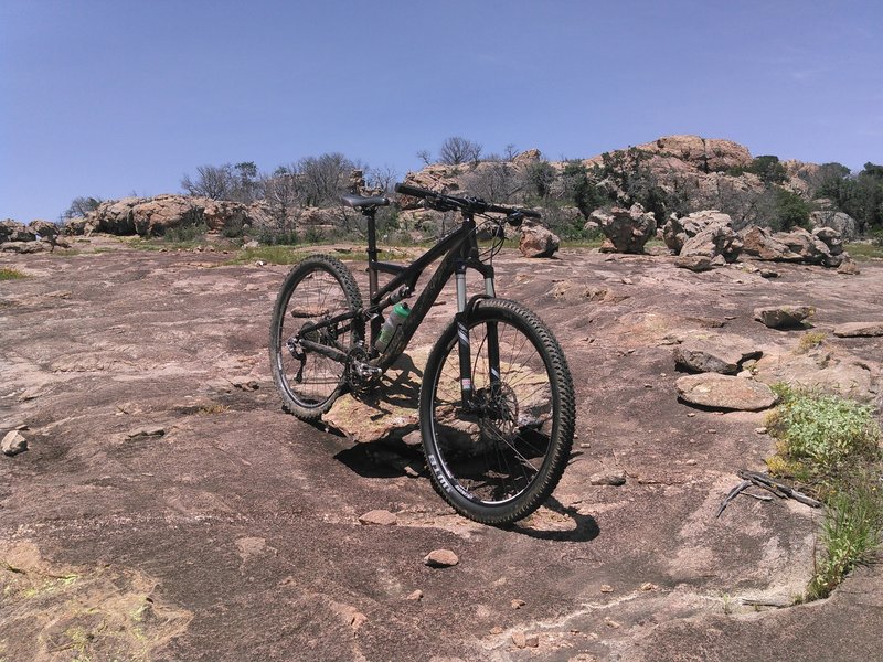 A section of the solid granite trail along the RPR Loop.