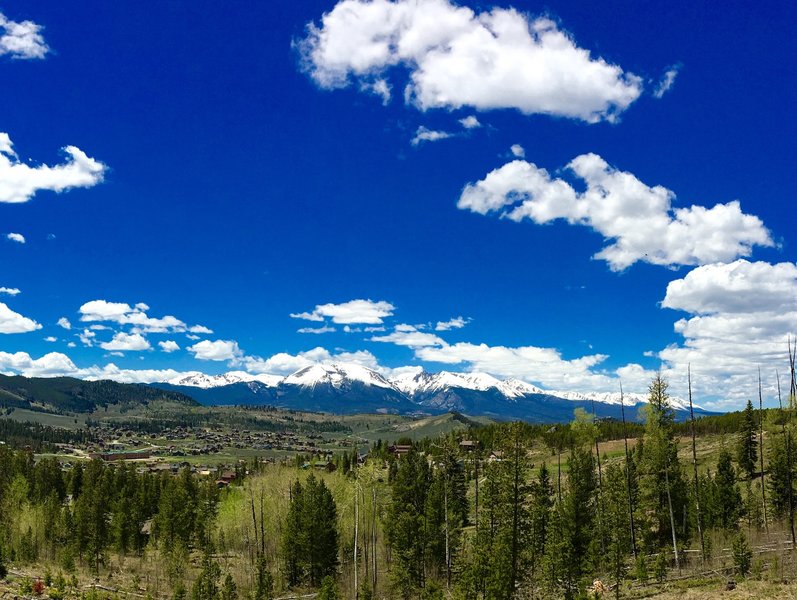 View from the Soda Ridge Trail overlooking Keystone.