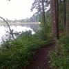 Coming back toward the reservoir dam treats you to this water front section.