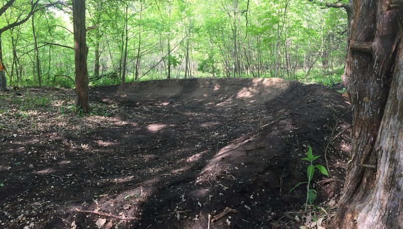 Berm towards the end of the downhill section.