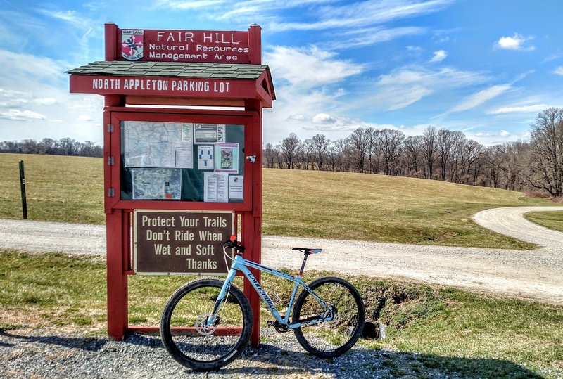 Early spring at the North Appleton lot in Fair Hill.