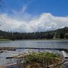 Richardson Lake and big dramatic mountain clouds.