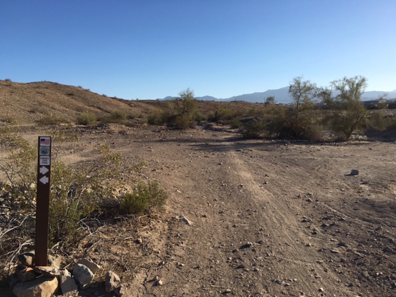 Start of Friendly Fair Trail to the right. You would be heading counter-clockwise here.