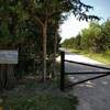 Entrance for the Lehigh Portland Trails, with the Backbone Trail straight ahead.