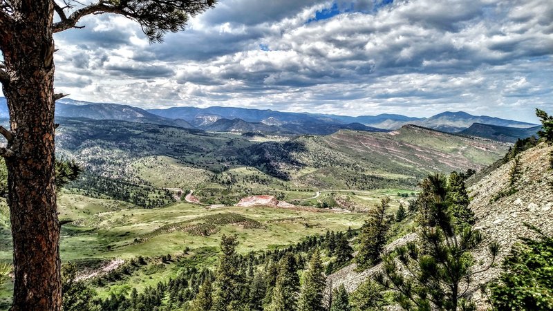 Looking out over Heil Valley.