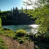 Morning sun over Shadow Lake.