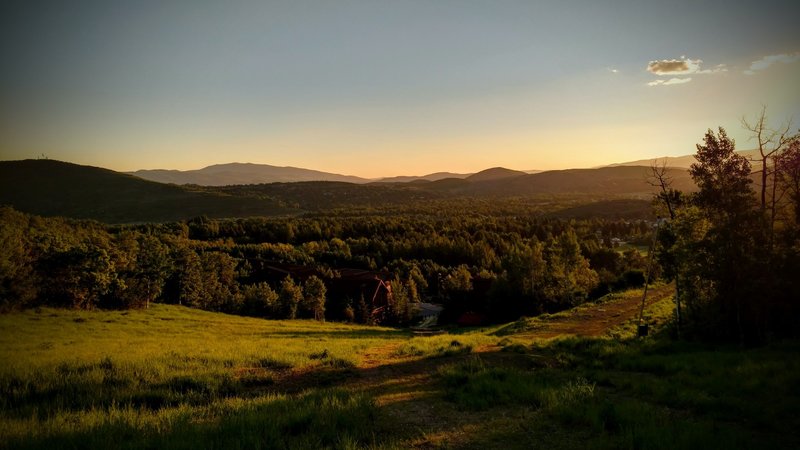 Morning breaks over Park City.