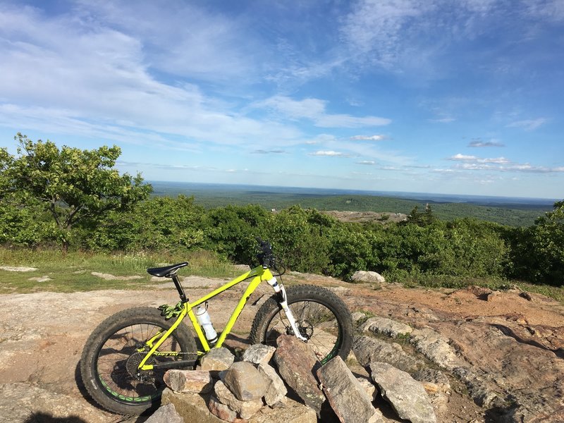 The toughest climb I've done, but the view is one of the best in the area that you can get to on a bike. Absolutely perfect!