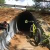 Milford rail trail tunnel under the Rt. 101 bypass.