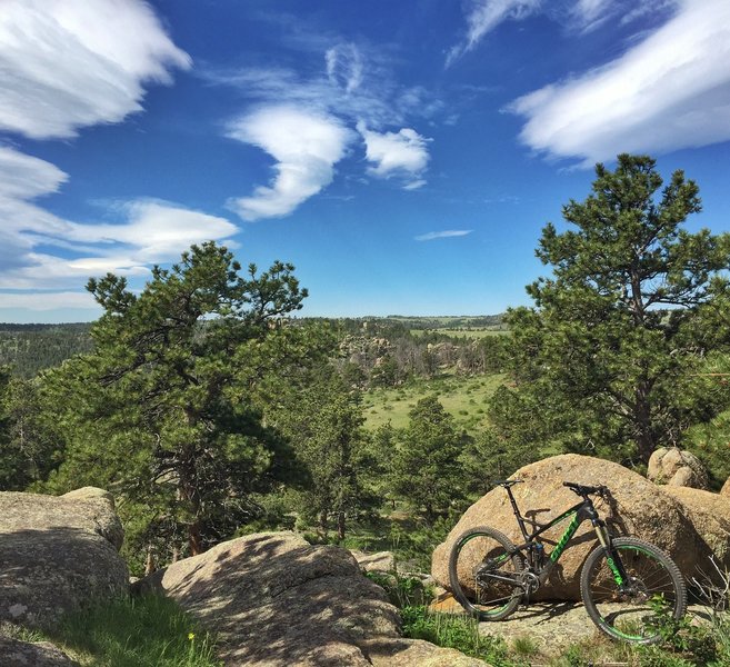 Digging a perfect day on the new whip at Curt Gowdy. Amazing trail network.