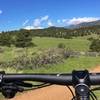 A killer way to view the world. Mt. Meeker and Longs Peak presiding over the Nelson Loop, my favorite section of local trail.