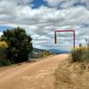 The highest point of on the alternative route through Castillero Rail. It is marked with nearby fire host stand.