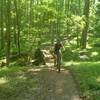 Old stone bridge on the Job Corps Bypass Trail.