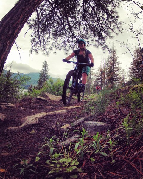 Tesemini Trail - West overlooking Spirit Lake.