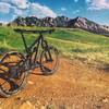 The intersection of Doudy Draw and the Spring Brook loops over looking the Boulder, CO flat irons.