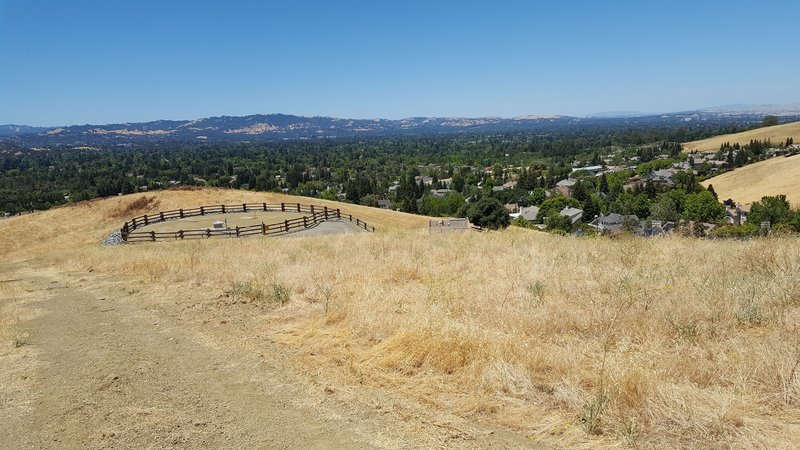 View coming down ridge overlooking Walnut Creek and Diablo Valley.