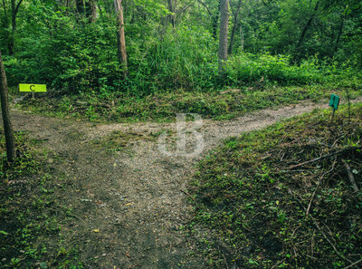 Trail 1 junction on Trail C.