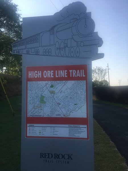 High Ore Line Trail Map.