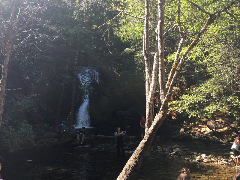 Enjoyed lunch at the waterfalls.