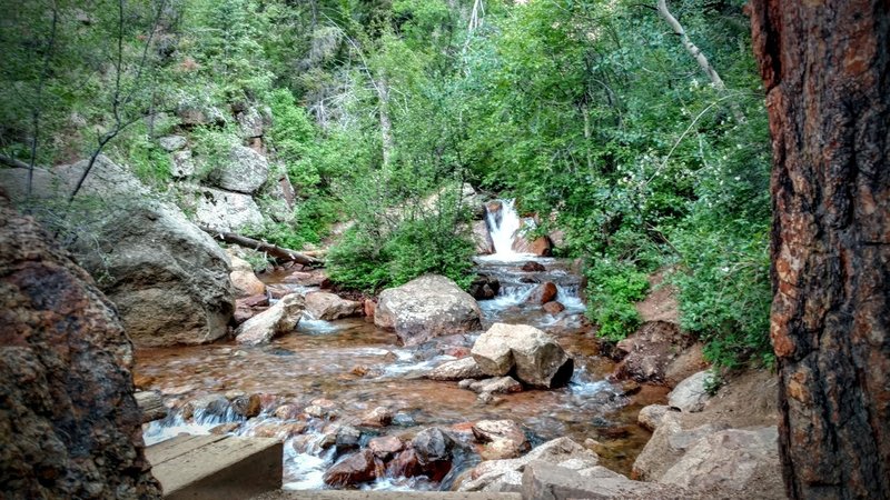 North Cheyenne Canon Creek from the 7th bridge.