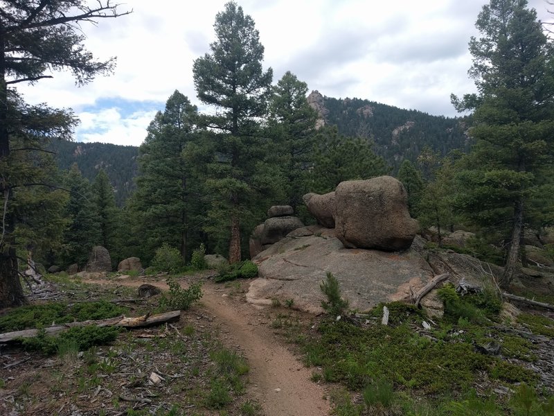 Lots of cool rock outcroppings