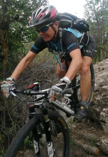 Laurie cleaning the big drop