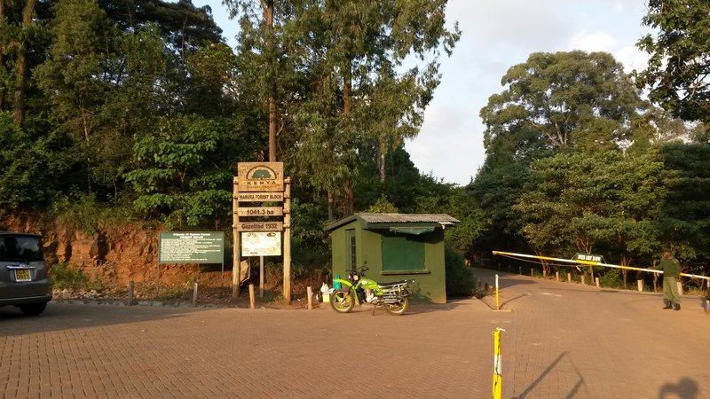 Main entrance to Karura Forest