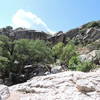 Chiva Falls. Lots of greenery and growth from recent rains.