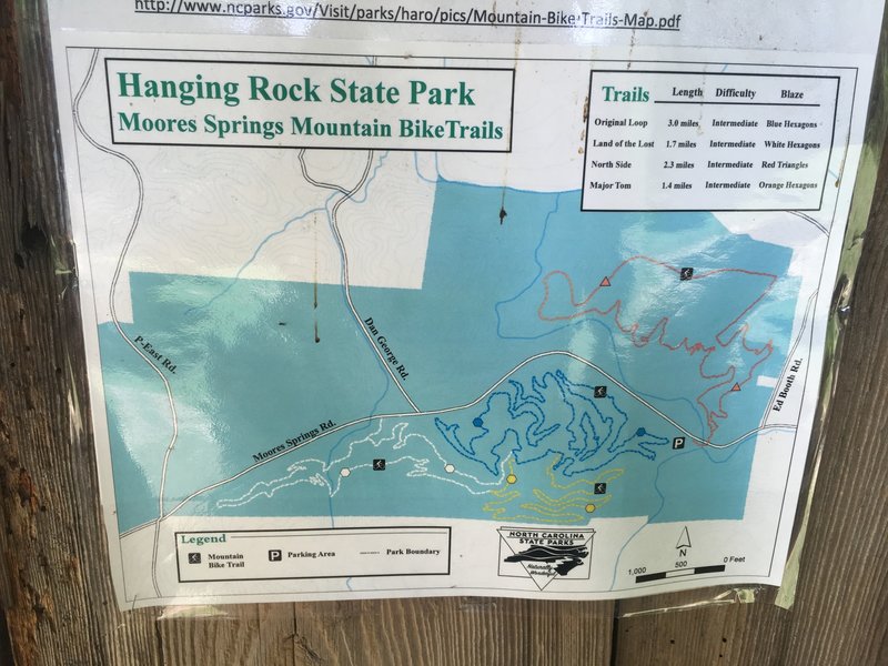 Trail map.