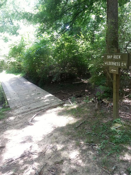 Bridge to Skip Rock Wilderness.