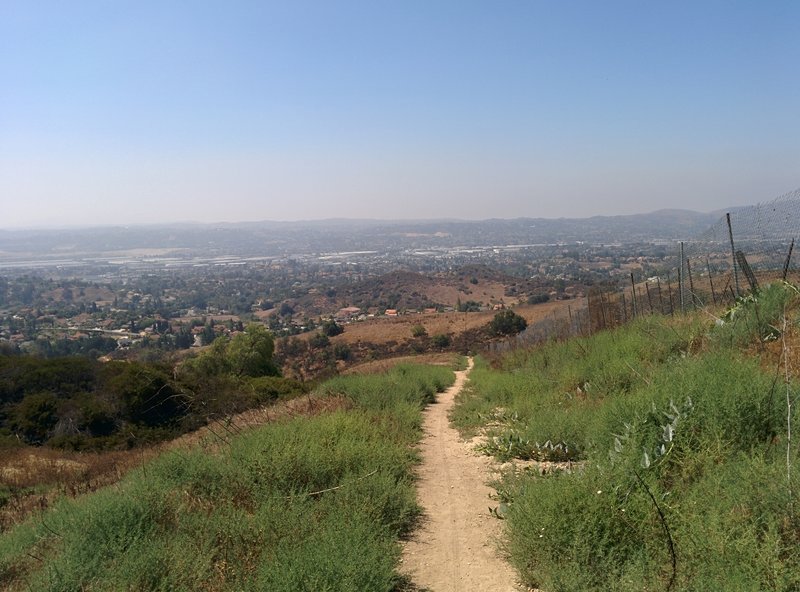 From the top, looking south.