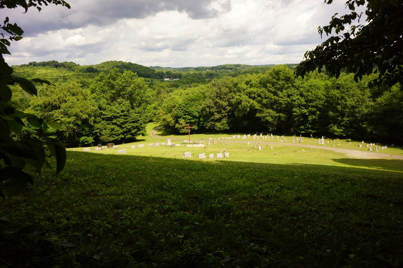 Small cemetery off the Green Red Dot Trail.