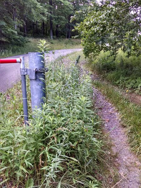 Gate for service road.