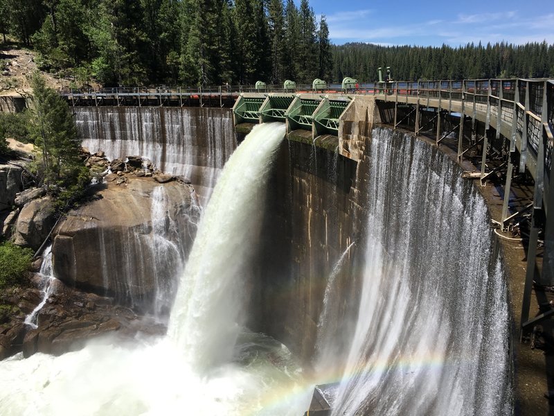 The dam at Lyons Reservoir.